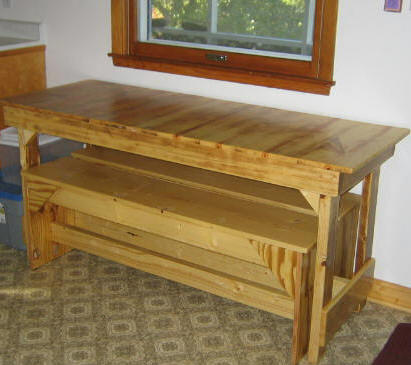 Small Kitchen Tables - Free Trestle Table Plans